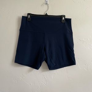 Navy Lululemon Biker Shorts